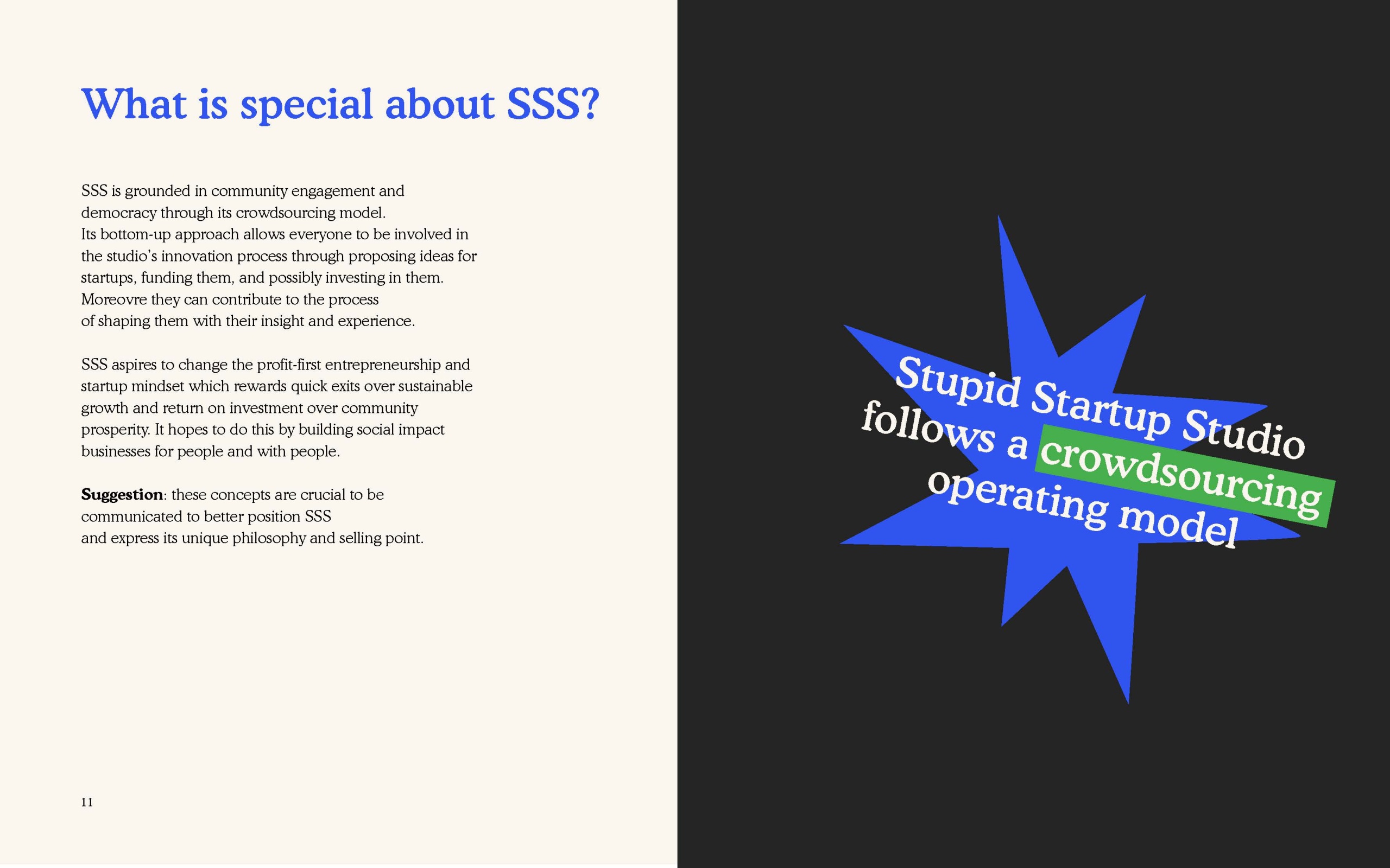 Unique selling point of the Startup Studio